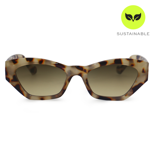 Bright As My Future Tortoise Cat Eye Sunglasses Women