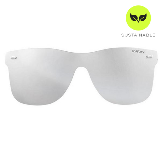 Sustainable Future Wife Silver Square Wayfarer Sunglasses