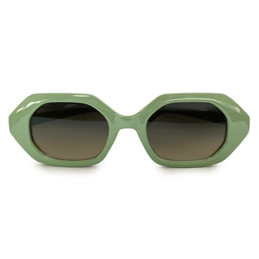 Came To Win Green Geometric Unisex Sunglasses Collection