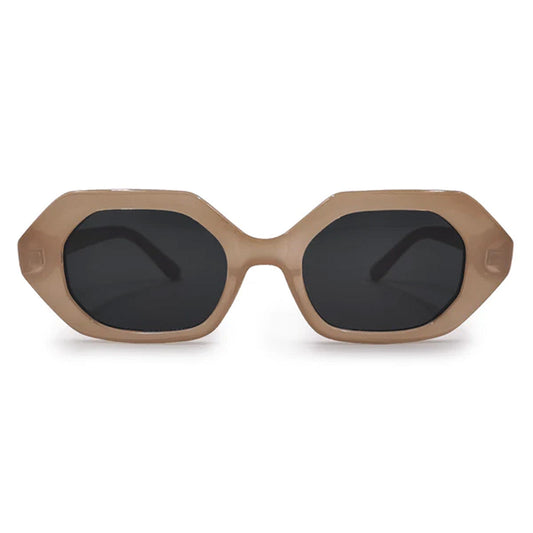 Came To Win Nude Unisex Geometric Sunglasses Topfoxx