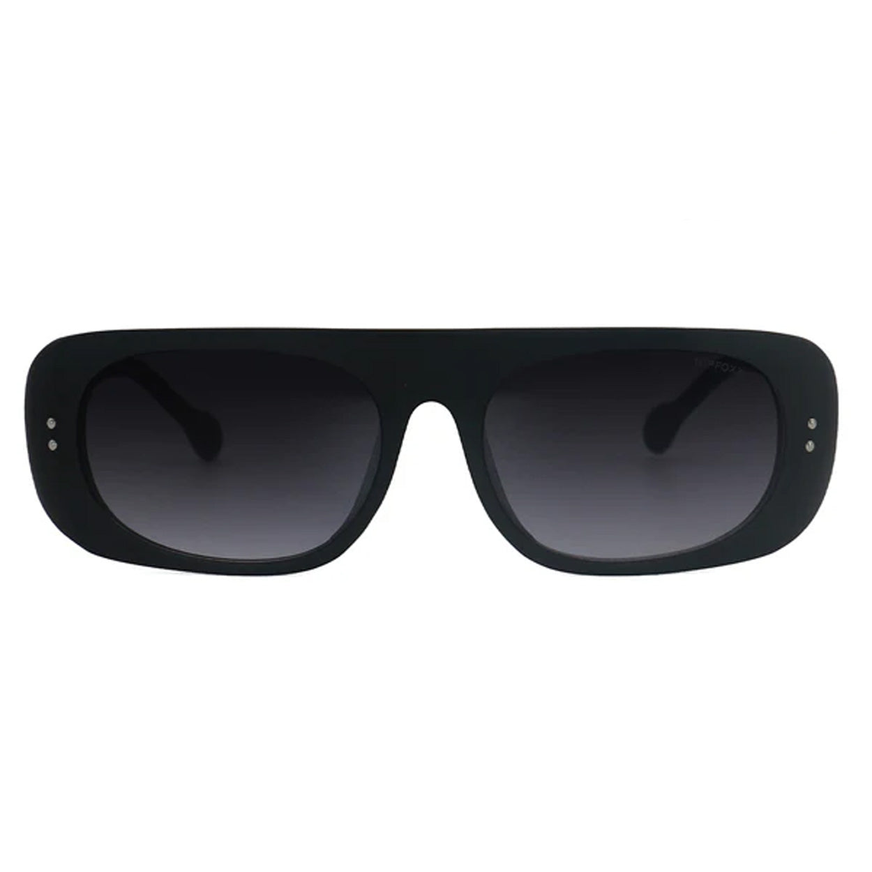 Claim It Black Sunglasses Rectangular Frame By TopFoxx