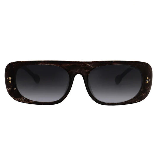 Claim It Black Tortoise Sunglasses With Gold Detailing