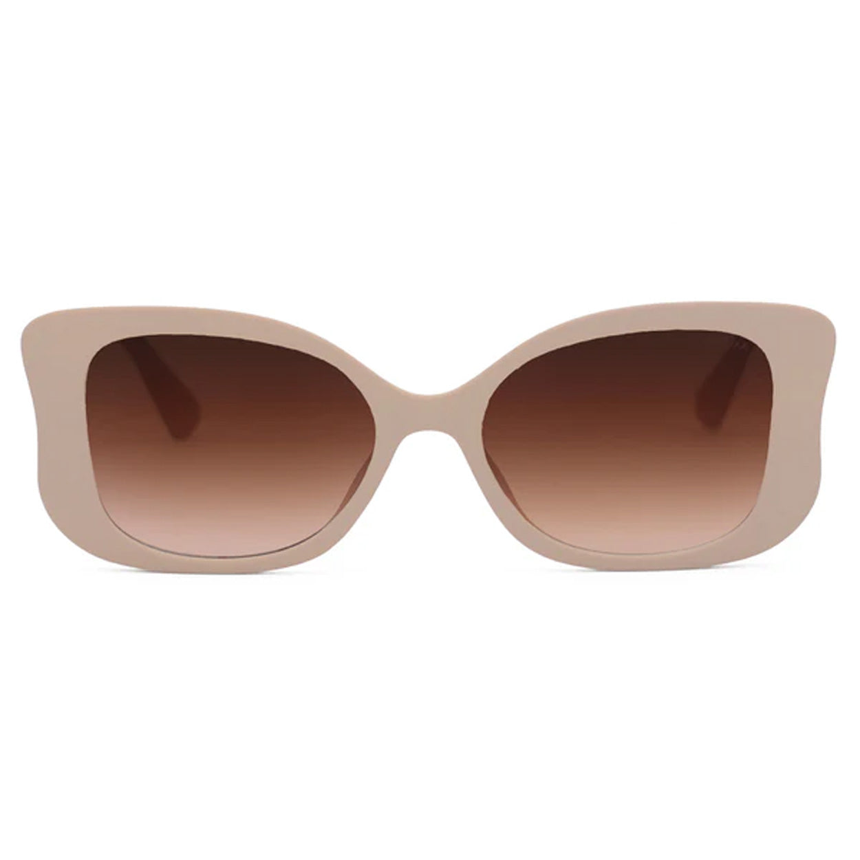 Empress Beige Oversized Butterfly Sunglasses Unisex Fashion