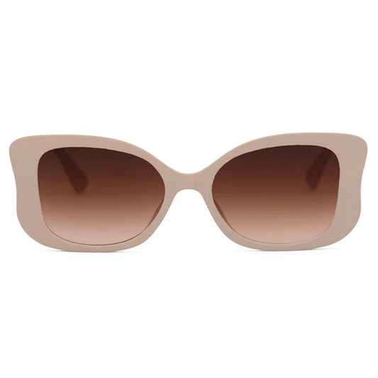 Empress Beige Oversized Butterfly Sunglasses Unisex Fashion