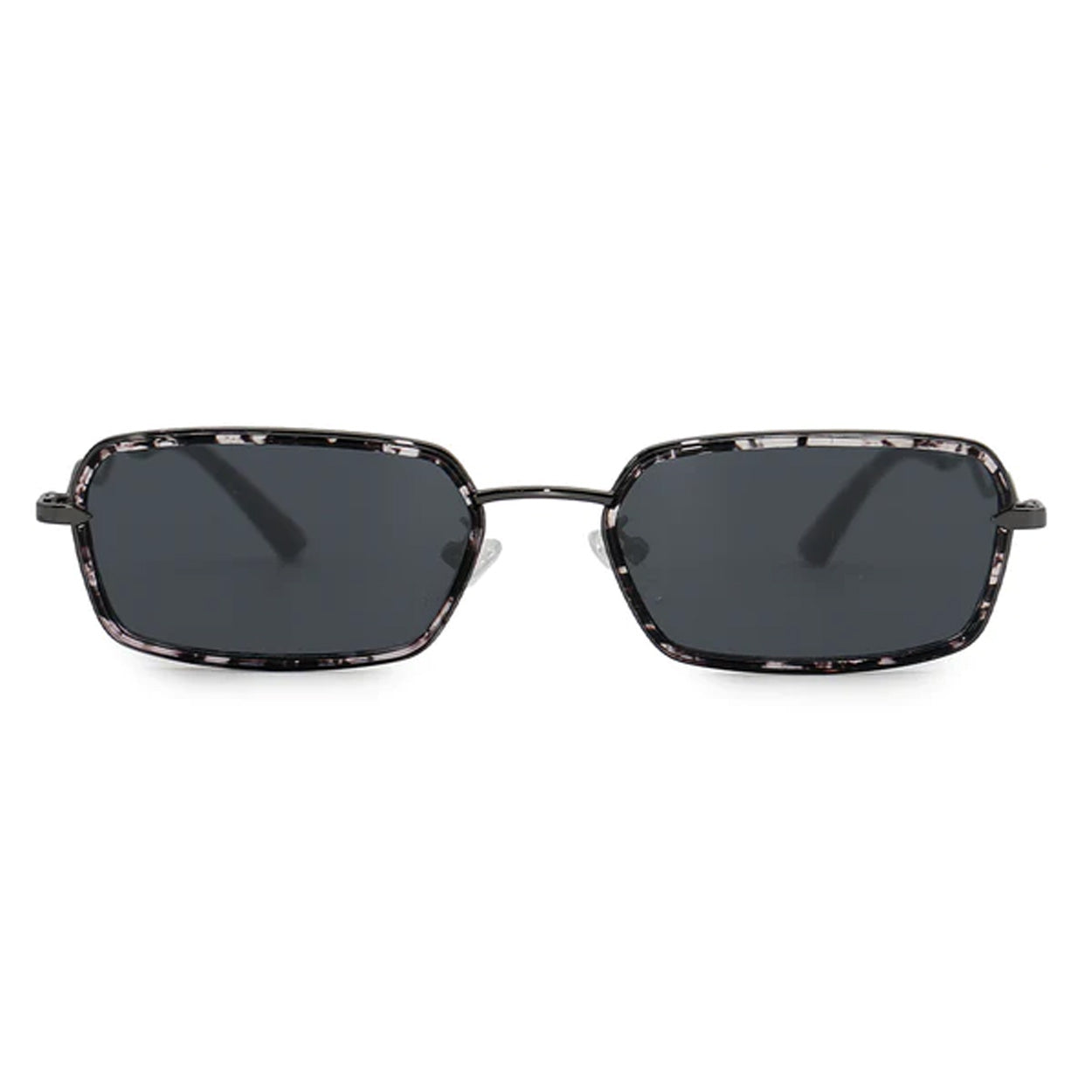 Eve Black Vintage Sunglasses Rectangular Gradient Lenses