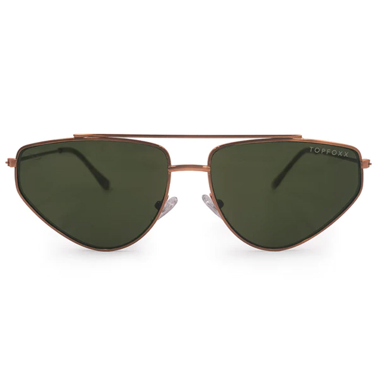 Hasta La Vista Dark Green Geometric Cat Eye Sunglasses