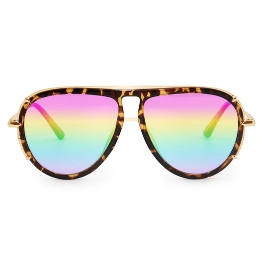Ivy Luxe Pride Tangle Free Round Aviator Sunglasses Edition