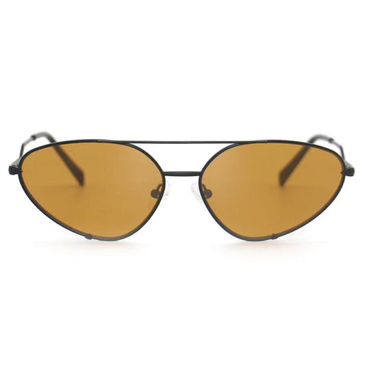 Lucky Star Yellow Black Cat Eye Aviator Sunglasses Classic