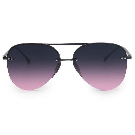Smaller Megan 2 Aviator Sunglasses Faded Purple Pink