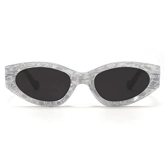 Kat X Money Moves Silver Cateye Sunglasses By TopFoxx