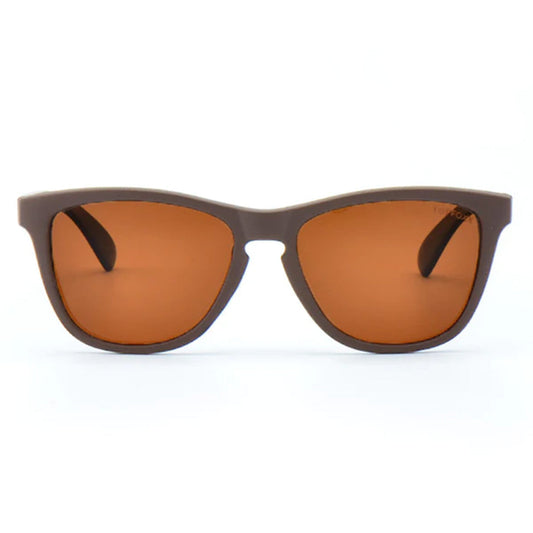 Rise Up Brown Polarized Sunglasses Buoyant Unisex Light