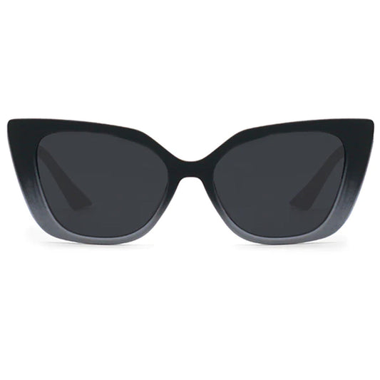 Sophia Loren Inspired Cat Eye Sunglasses Black Grey