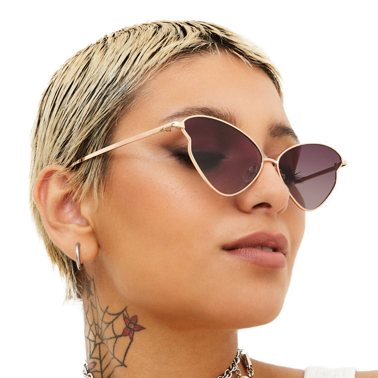 Transformation Faded Ruby Metallic Sunglasses Butterfly