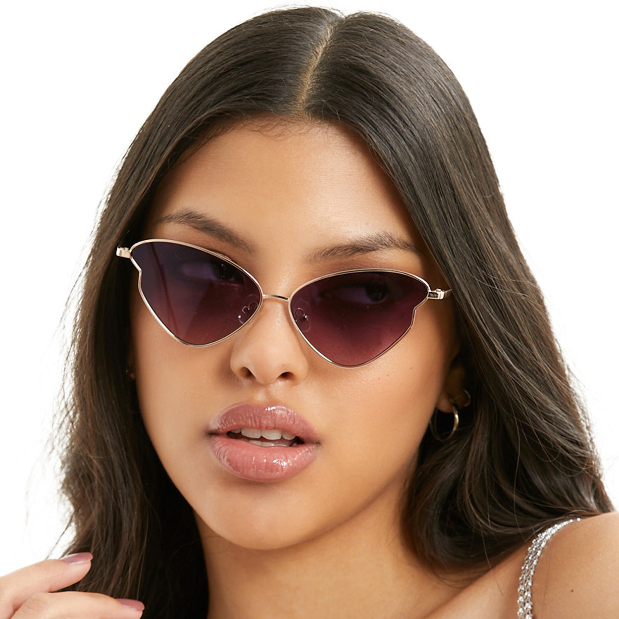 Transformation Faded Ruby Metallic Sunglasses Butterfly