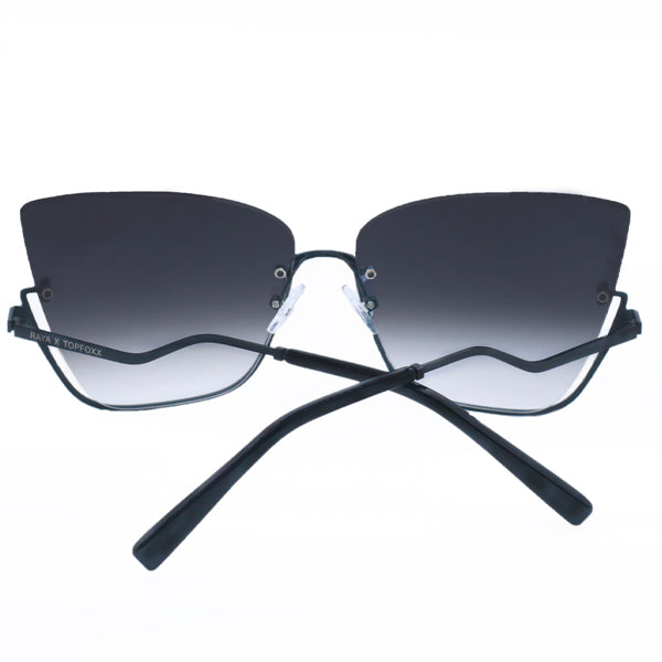Vixen Black Lens Cat Eye Sunglasses By TopFoxx Raya